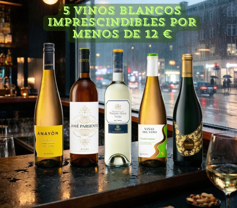 5 vinos blancos por menos de 12 € que demuestran que el precio no siempre marca la calidad